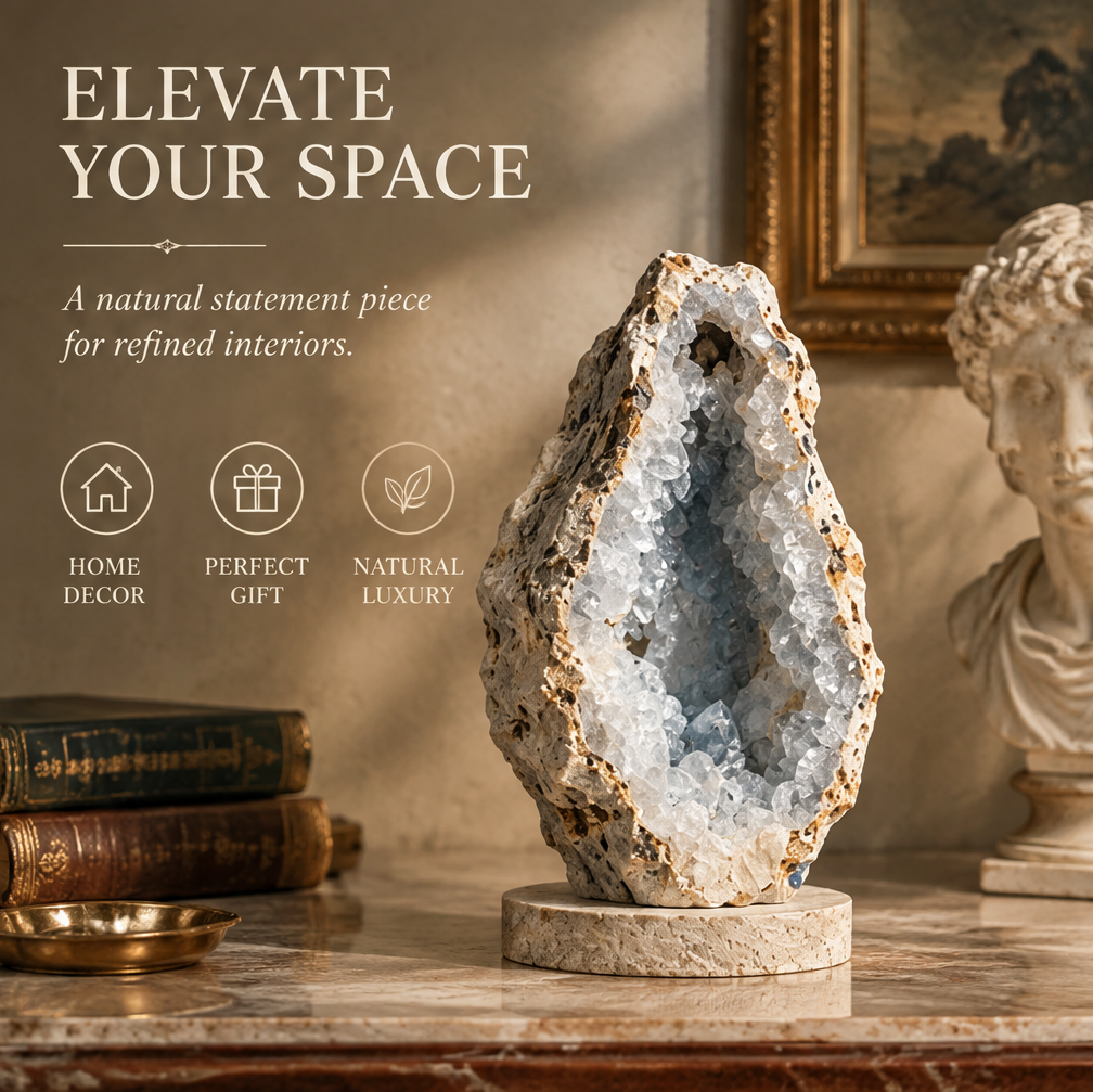 MODOROP Hollow Core Mineral Geode