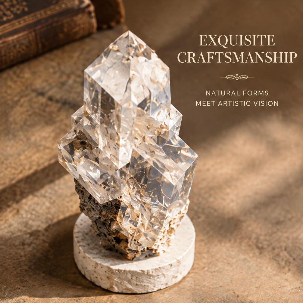 MODOROP Faceted Crystal Pillar