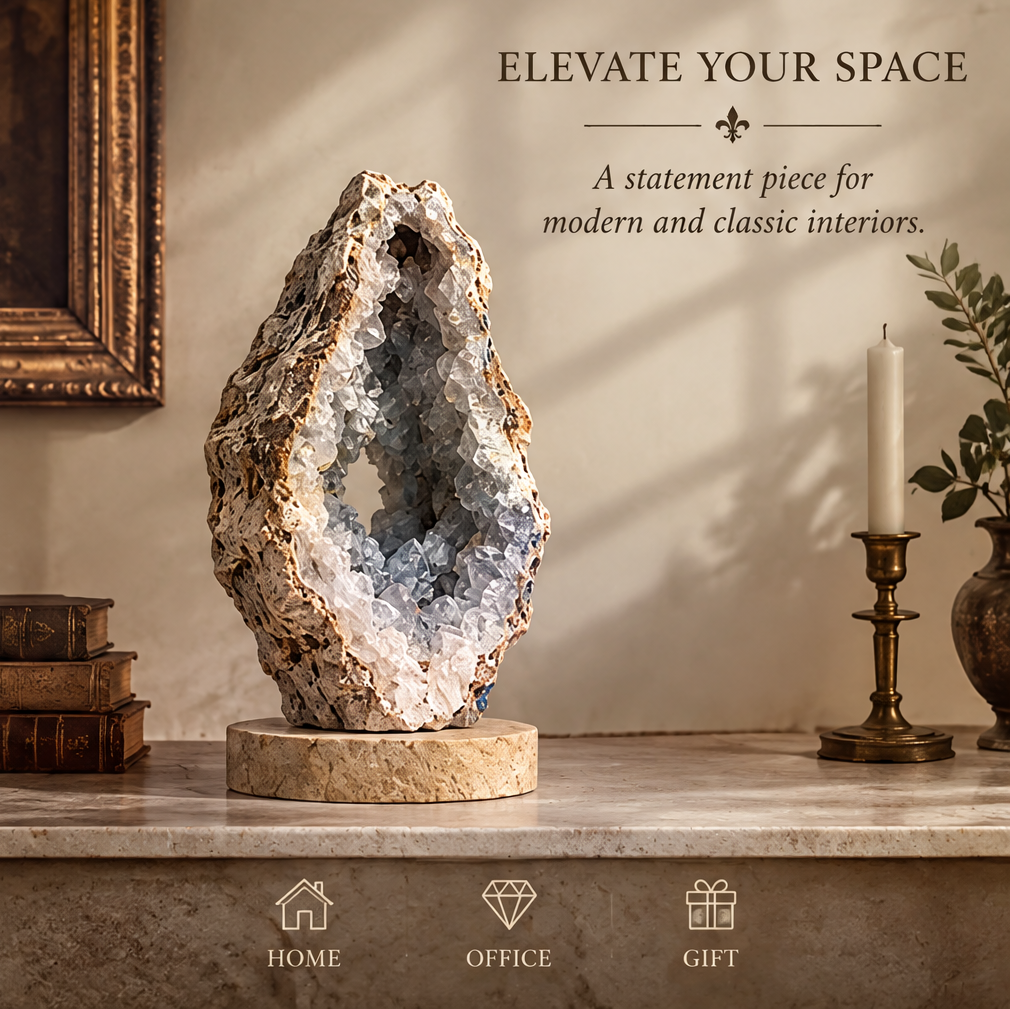 MODOROP Hollow Core Mineral Geode